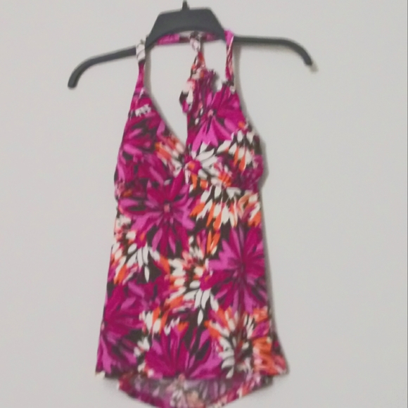 Y2K DEB 90s floral halter top - Picture 2 of 6